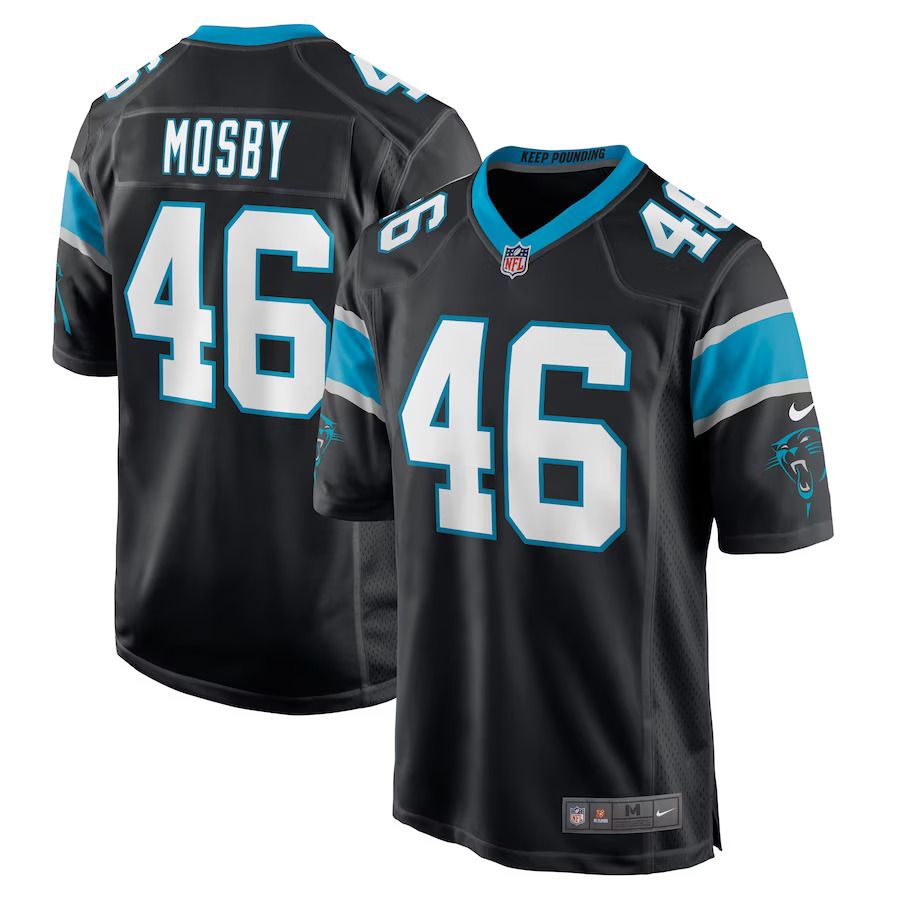 Men Carolina Panthers #46 Arron Mosby Nike Black Game Player NFL Jersey